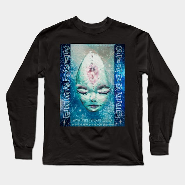Starseed Crystal Long Sleeve T-Shirt by WWW.ASCENSIONART.CO.UK